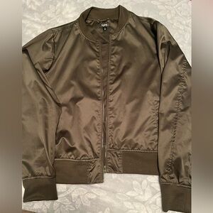 Olive Green Bomber Jacket